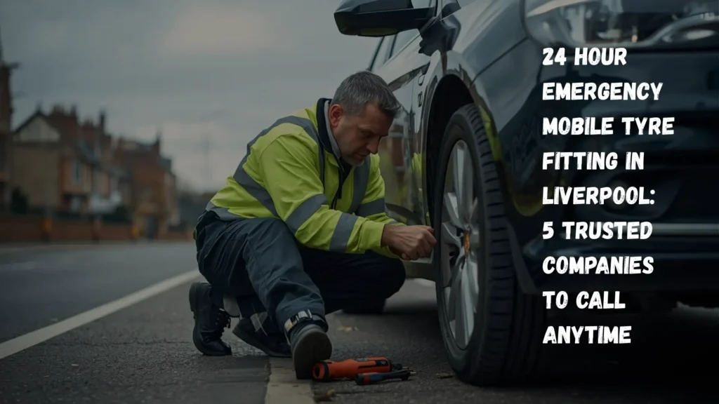 Prime Road Tyres technician performing 24 Hour Emergency Mobile Tyre Fitting in Liverpool on a customer’s car at the roadside