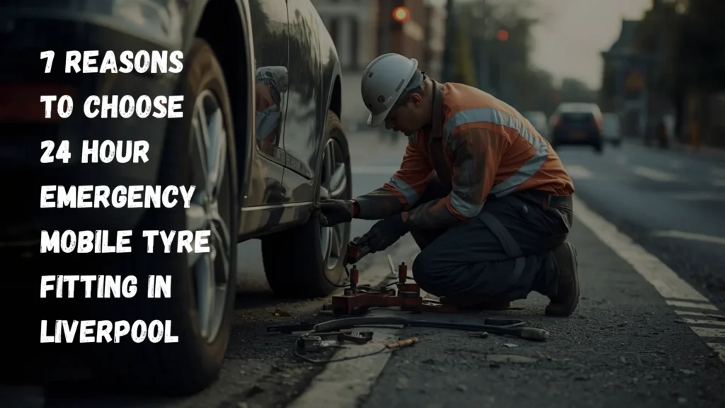 Prime Road Tyres technician providing 24 Hour Emergency Mobile Tyre Fitting in Liverpool on the roadside